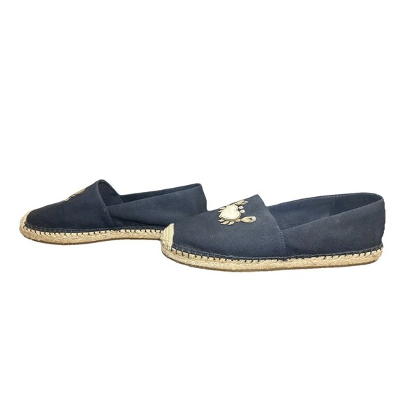 Kate Spade Beach Date Espadrilles‎ Crab Slip On Shoes Navy Women's 7.5 - Picture 3 of 9